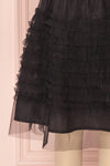 Lamiss Mini Black Ruffled Tulle Kid's Skirt | Boutique 1861 bottom