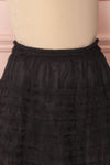 Lamiss Mini Black Ruffled Tulle Kid's Skirt | Boutique 1861 side close-up