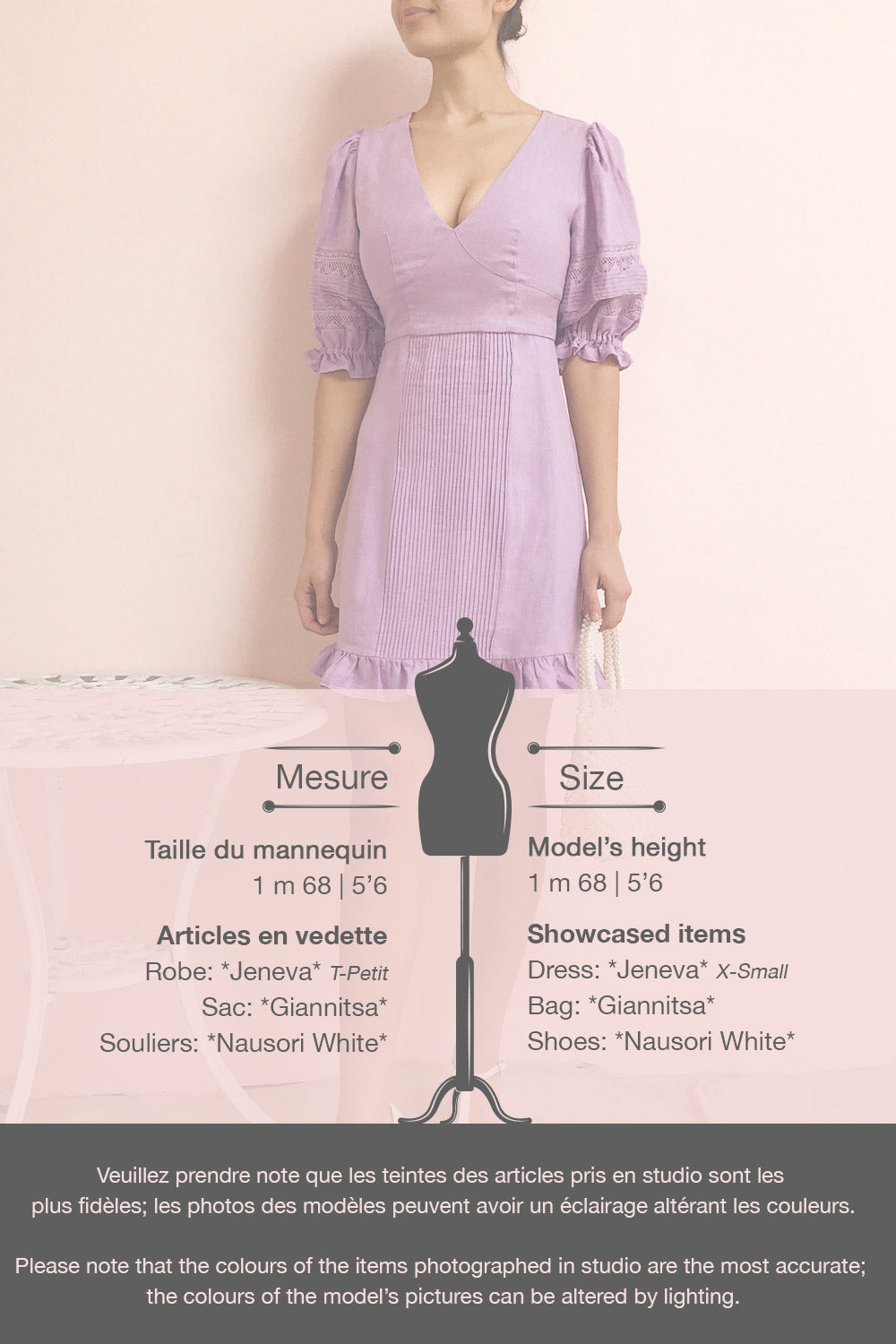 Jeneva Lilac Short Dress w/ Ruffles | Boutique 1861 template