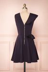 Lantaa Navy Blue Ted Baker A-Line Cocktail Dress  |  BACK VIEW | Boutique 1861