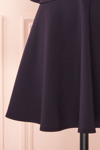Lantaa Navy Blue Ted Baker A-Line Cocktail Dress | BOTTOM CLOSE UP | Boutique 1861