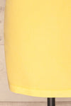 Larino Yellow Short Sleeve Faux-Wrap Dress | La petite garçonne skirt