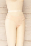 Larvik Beige Lace Bikini Underwear | La petite garçonne side view