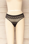 Larvik Black Lace Bikini Underwear | La petite garçonne front view