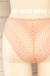 Larvik Pink Lace Bikini Underwear | La petite garçonne back close-up