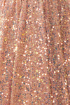 Layla Pink Backless Short Sequin Dress | Boutique 1861 texture