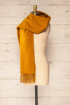 Le Baiser Mustard Soft Knitted Scarf | La petite garçonne wrap