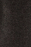 Lecco Black Sparkling Turtleneck Top | La petite garçonne  fabric