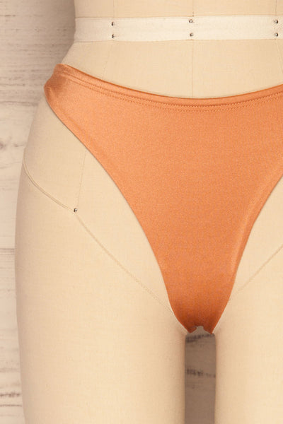 Leighton Orange Tanga Panty | La Petite Garçonne Chpt. 2 front close-up