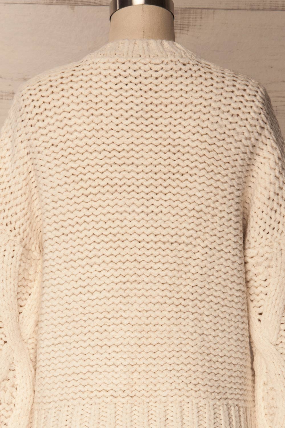 Levidhi Off-White Cable Knit Sweater | La Petite Garçonne 7