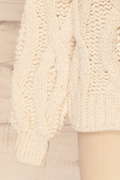 Levidhi Off-White Cable Knit Sweater | La Petite Garçonne 8