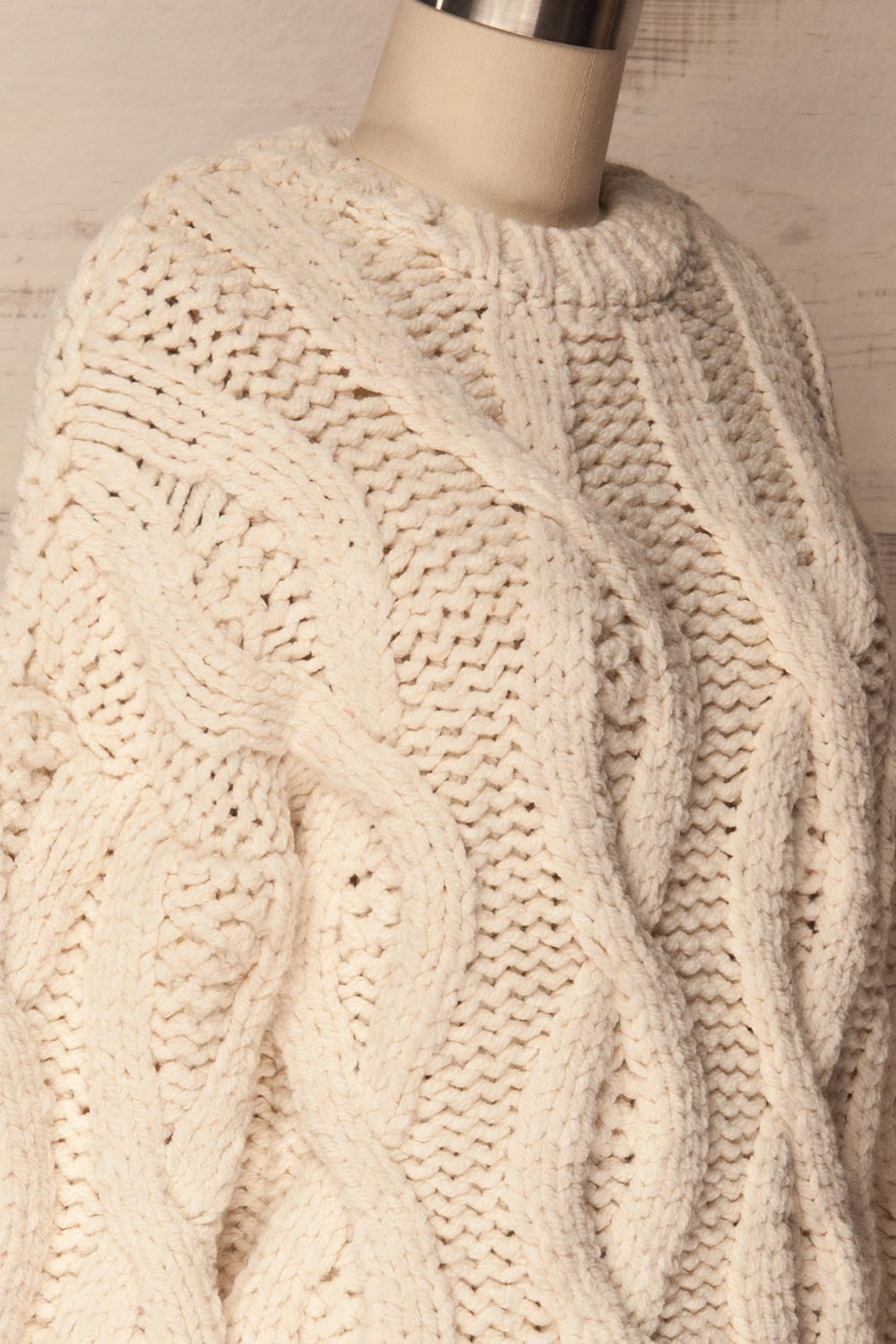 Levidhi Off-White Cable Knit Sweater | La Petite Garçonne 5