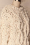 Levidhi Off-White Cable Knit Sweater | La Petite Garçonne 5