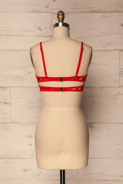 Levidi Red Lace Bikini Top Swimsuit | La Petite Garçonne Chpt. 2 5