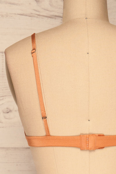 Lexie Orange Triangle Bralette | La Petite Garçonne Chpt. 2 back close-up