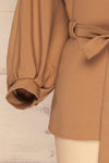 Limoges Beige Belted Long Sleeve Blouse | La petite garçonne bottom