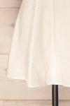 Liosia Blanc | Robe Courte à Manches Bouffantes