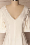Liosia White | Puffy Sleeve Short Dress
