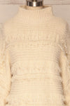 Lisen Crème Cream Striped Knit Turtleneck Sweater | La Petite Garçonne 3