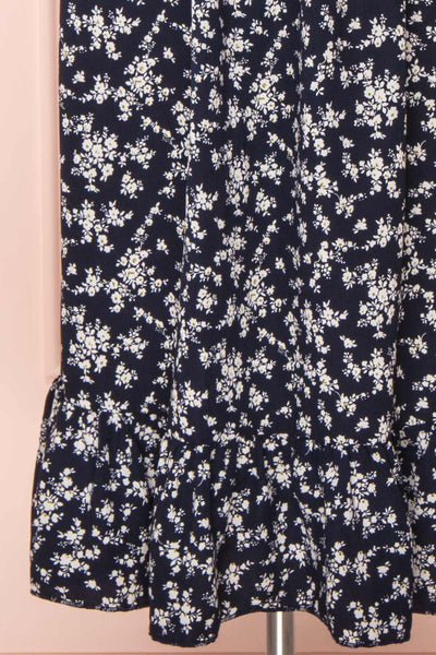 Lison Navy Floral Off-Shoulder Midi Dress | Boutique 1861 bottom