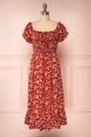 Lison Red Floral Off-Shoulder Midi Dress | Boutique 1861 front view