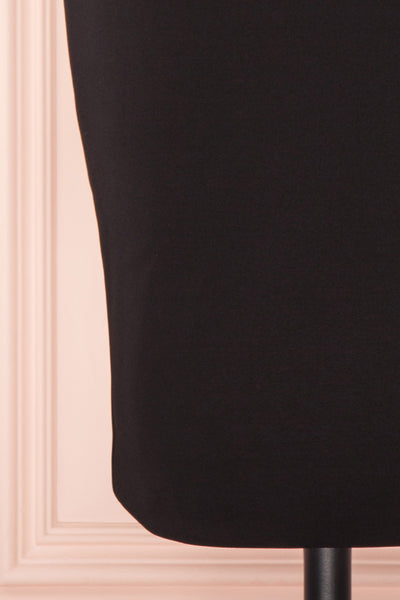 Livsia Black Cocktail Dress with Cut-Outs by Ted Baker | Boutique 1861 bottom close-up