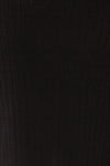 Lixa Black Faux-Wrap Long Sleeve Top | La petite garçonne fabric