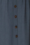 Lobao Ciel Denim Blue Button-Up A-Line Skirt | La Petite Garçonne 7