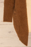 Lodzki Brown Long Fuzzy Cardigan | La petite garçonne  bottom