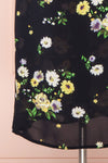 Lourosa Navy Midi Dress w/ Floral Print | Boutique 1861 skirt