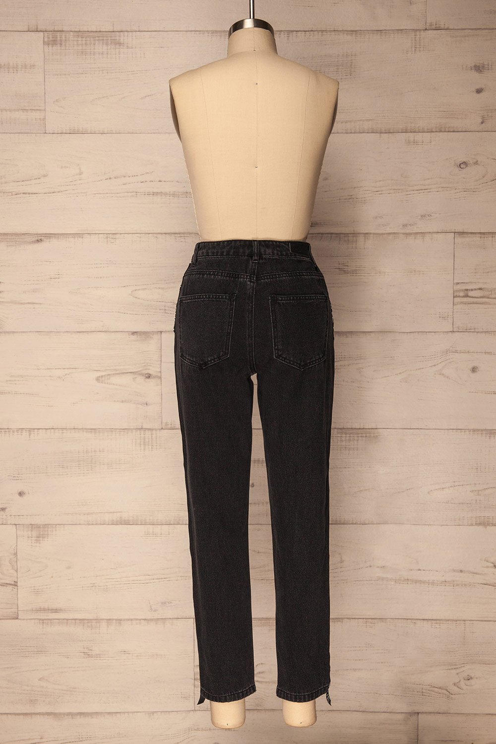 Lovely Black High Waisted Jeans | La Petite Garçonne