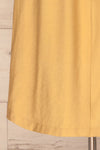 Lowenstein Yellow Button-Up Midi Dress | La petite garçonne bottom
