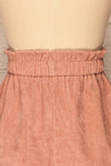 Loxley Mauve Lilac Corduroy Mini Skirt | La Petite Garçonne back close-up