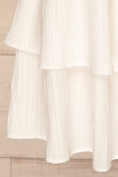 Lozola Daisy White Layered Short Dress | La petite garçonne bottom