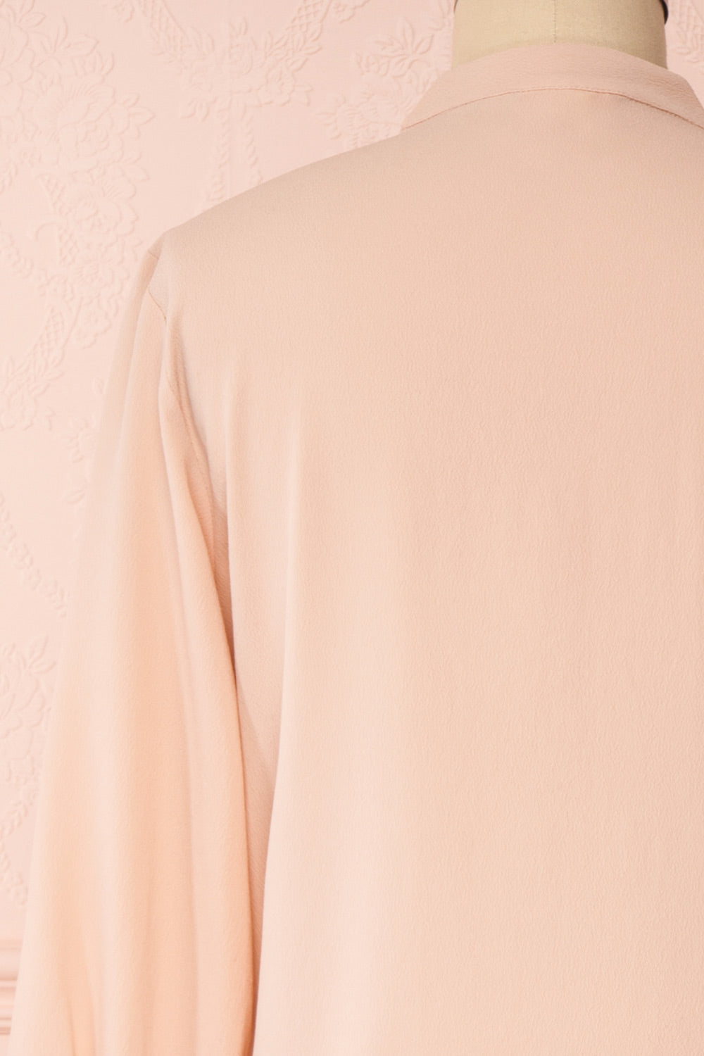 Lubien Dusty Rose Pink Long Sleeved Shirt | Boutique 1861 back close-up