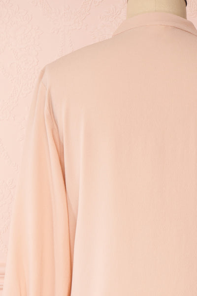 Lubien Dusty Rose Pink Long Sleeved Shirt | Boutique 1861 back close-up