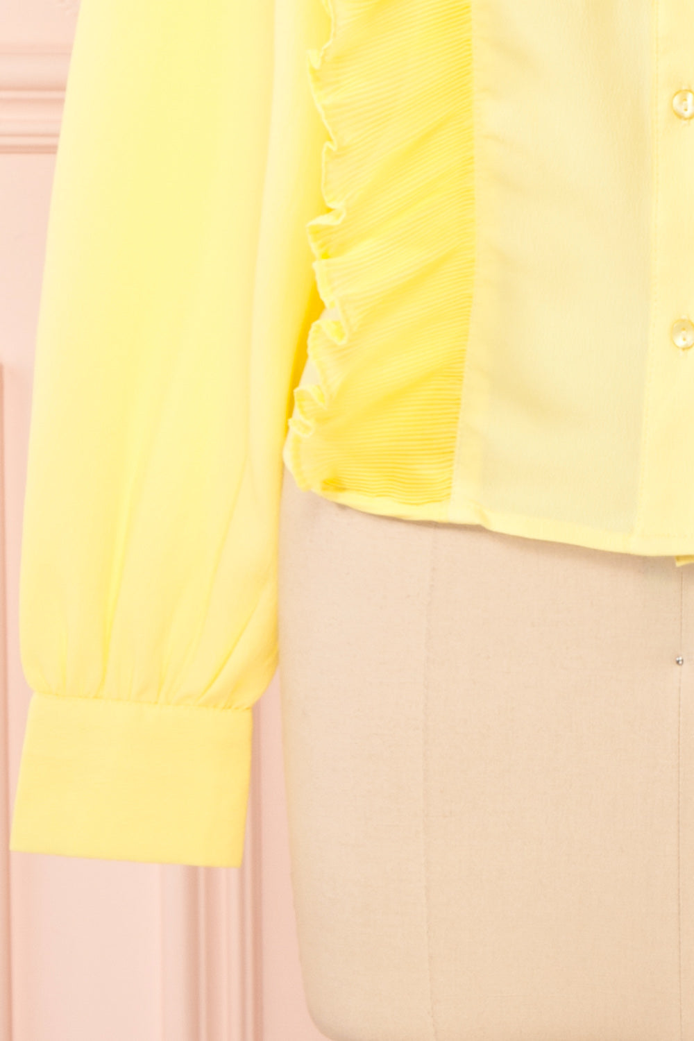 Lubien Yellow Long Sleeved Cropped Shirt | Boutique 1861 bottom 