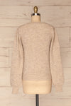 Lubliniec Grey Puffy Sleeve Knit Sweater | La petite garçonne back view