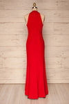 Lubomierz Red Fitted Maxi Mermaid Dress | La petite garçonne back
