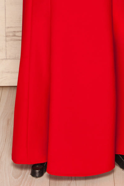 Lubomierz Red Fitted Maxi Mermaid Dress | La petite garçonne skirt