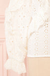 Lunesque Ivory Long Sleeve Openwork Lace Top | Boutique 1861 sleeves