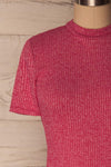 Luttre Rose Variegated Pink Ribbed T-Shirt | La Petite Garçonne 3