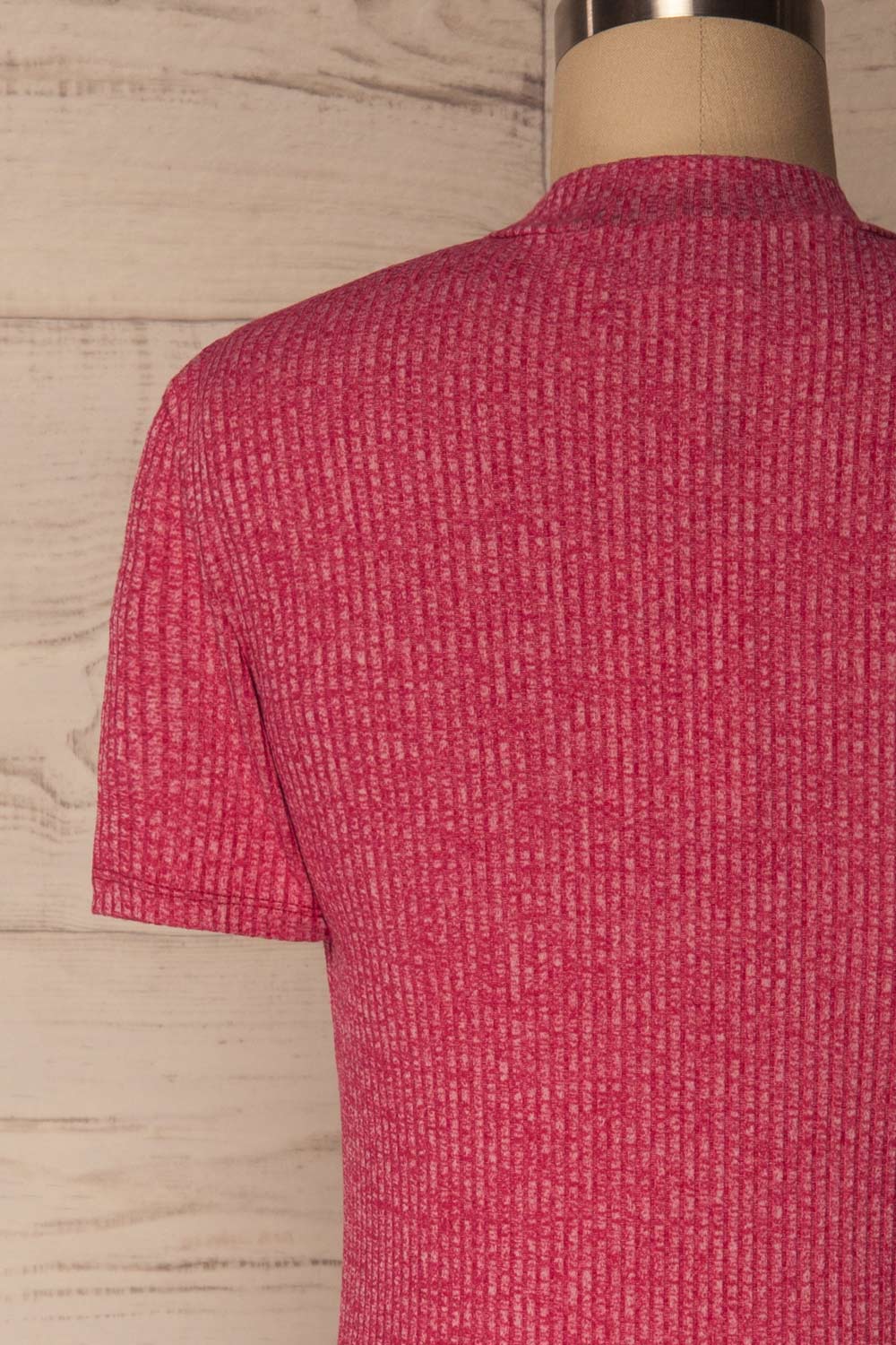 Luttre Rose Variegated Pink Ribbed T-Shirt | La Petite Garçonne 7