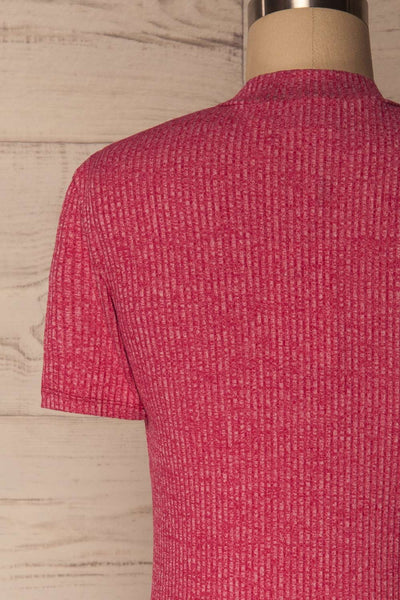 Luttre Rose Variegated Pink Ribbed T-Shirt | La Petite Garçonne 7