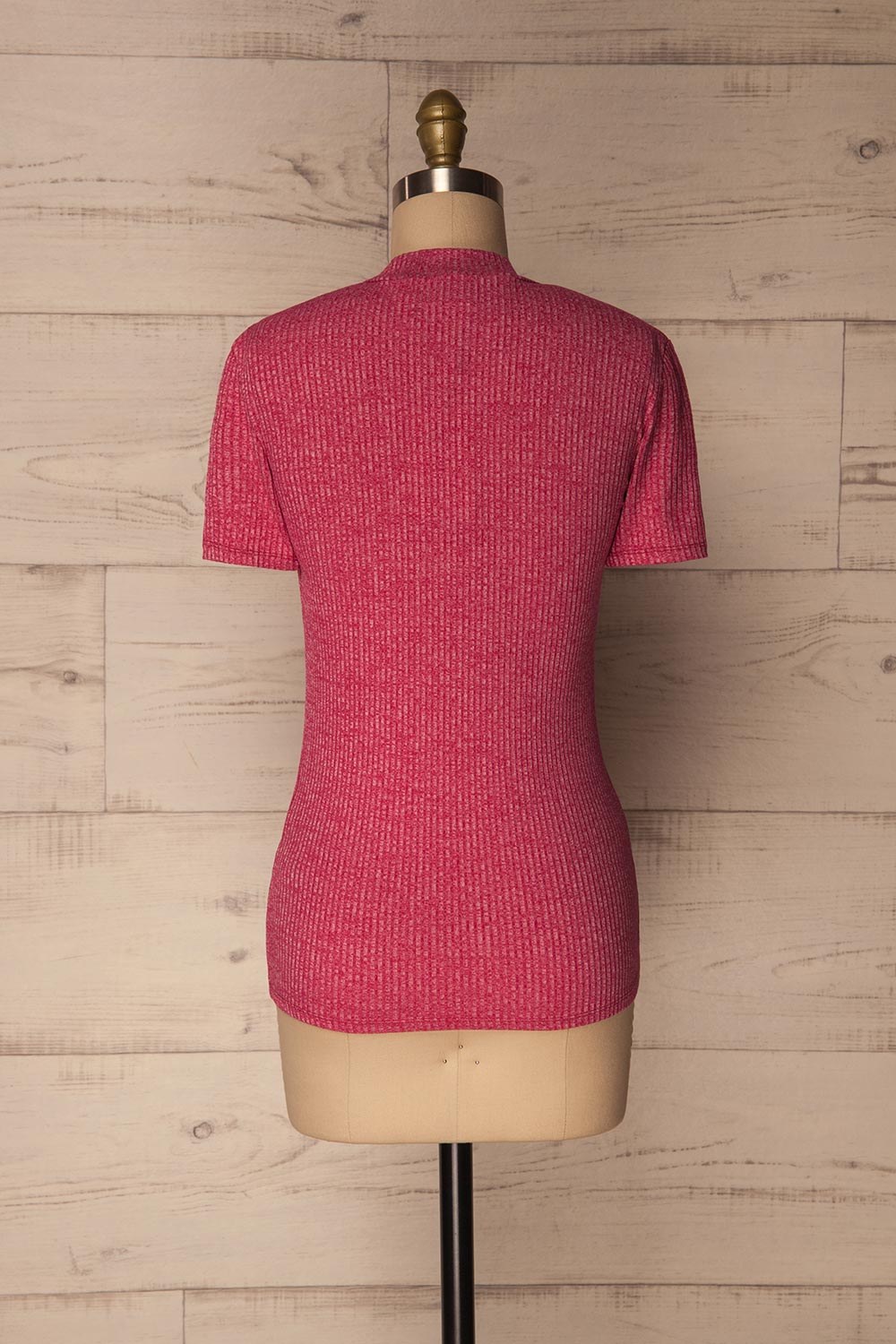 Luttre Rose Variegated Pink Ribbed T-Shirt | La Petite Garçonne 6
