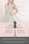 Lyana Light Green Faux-Wrap Short Dress | Boutique 1861 template