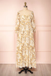Marley White Paisley Long Sleeve Maxi Dress | Boutique 1861 front view