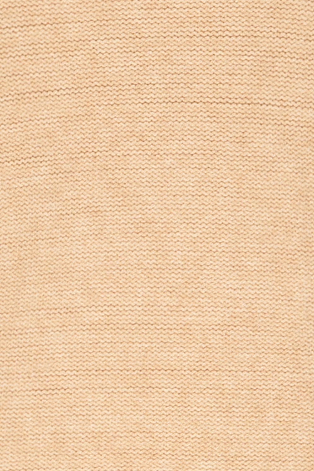 Magalie Beige Knit Sweater | Tricot | La Petite Garçonne fabric detail 