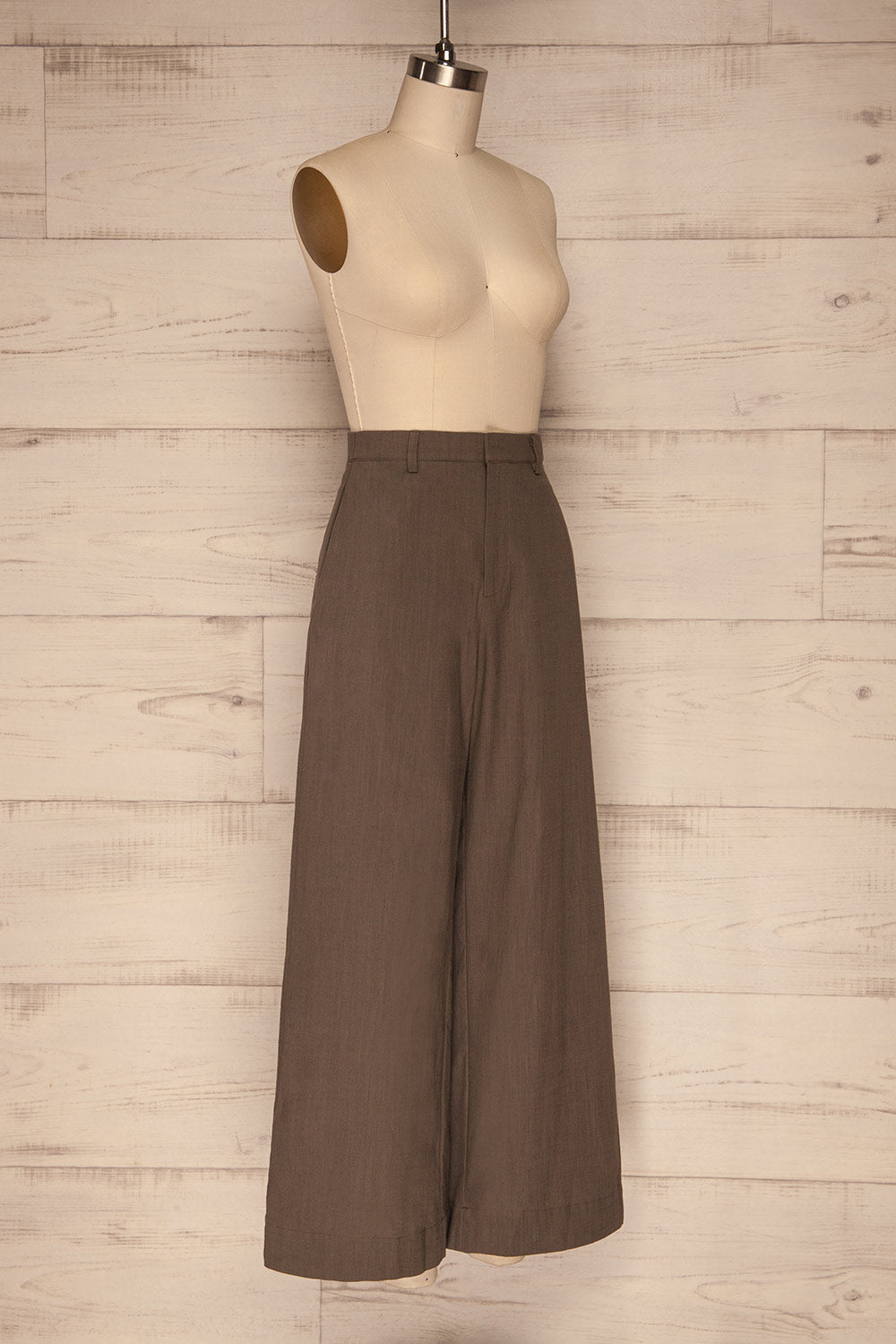 Maguez Grass Khaki Wide Leg Pants | La Petite Garçonne