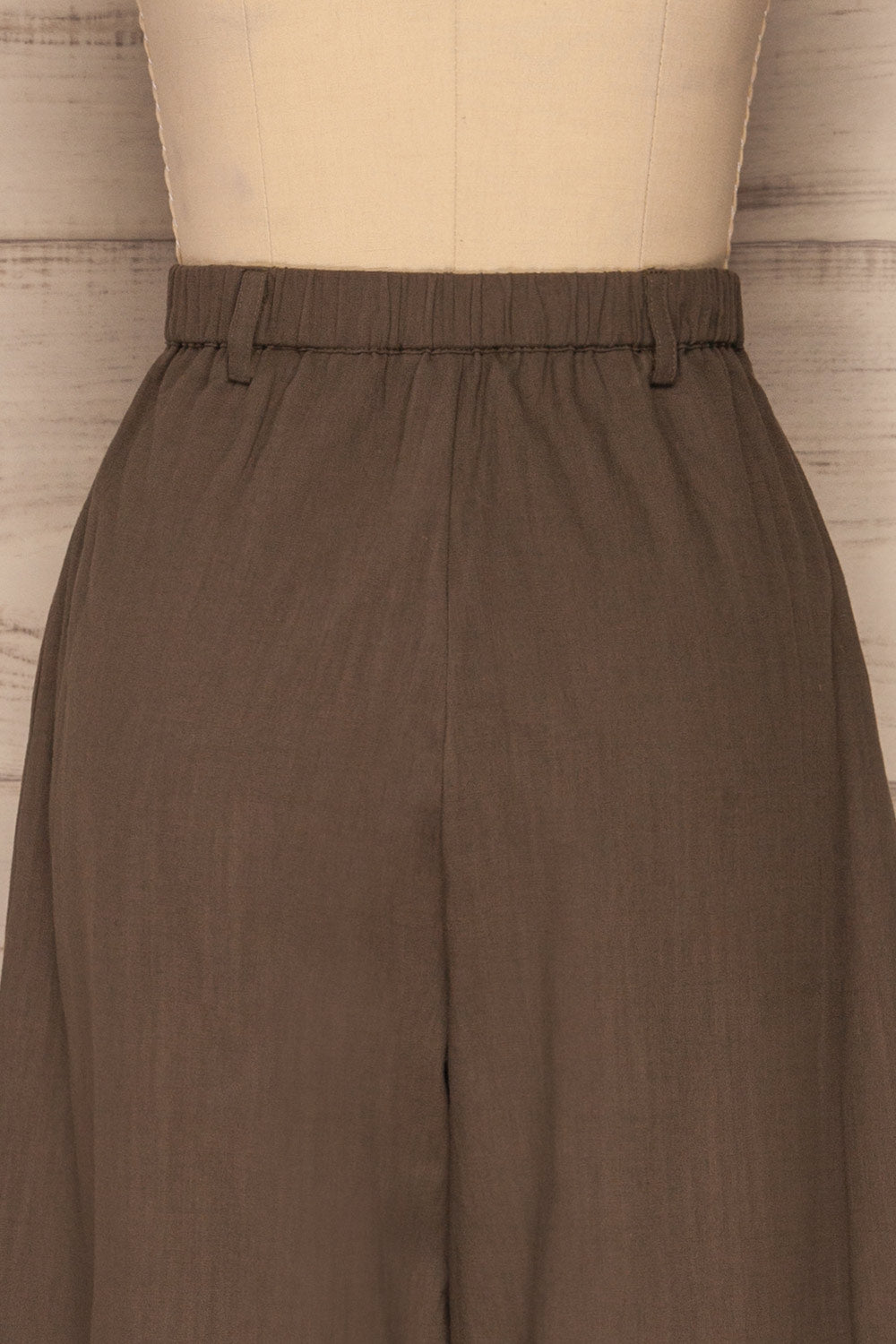 Maguez Grass Khaki Wide Leg Pants | La Petite Garçonne